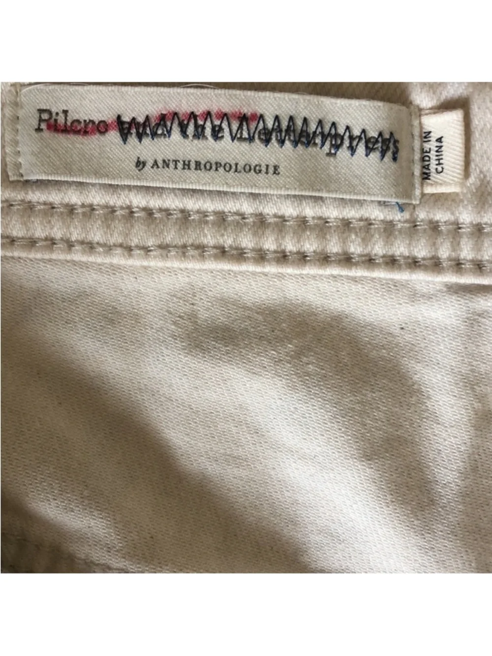 Anthropologie Pilcro Striped Slim Boyfriend Denim Shorts Size 29 EUC - Picture 8 of 14